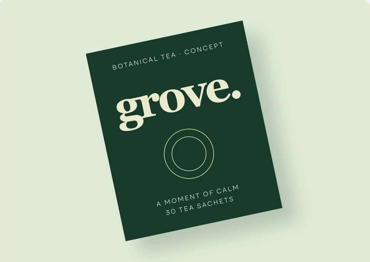 Grove botanical tea packaging concept