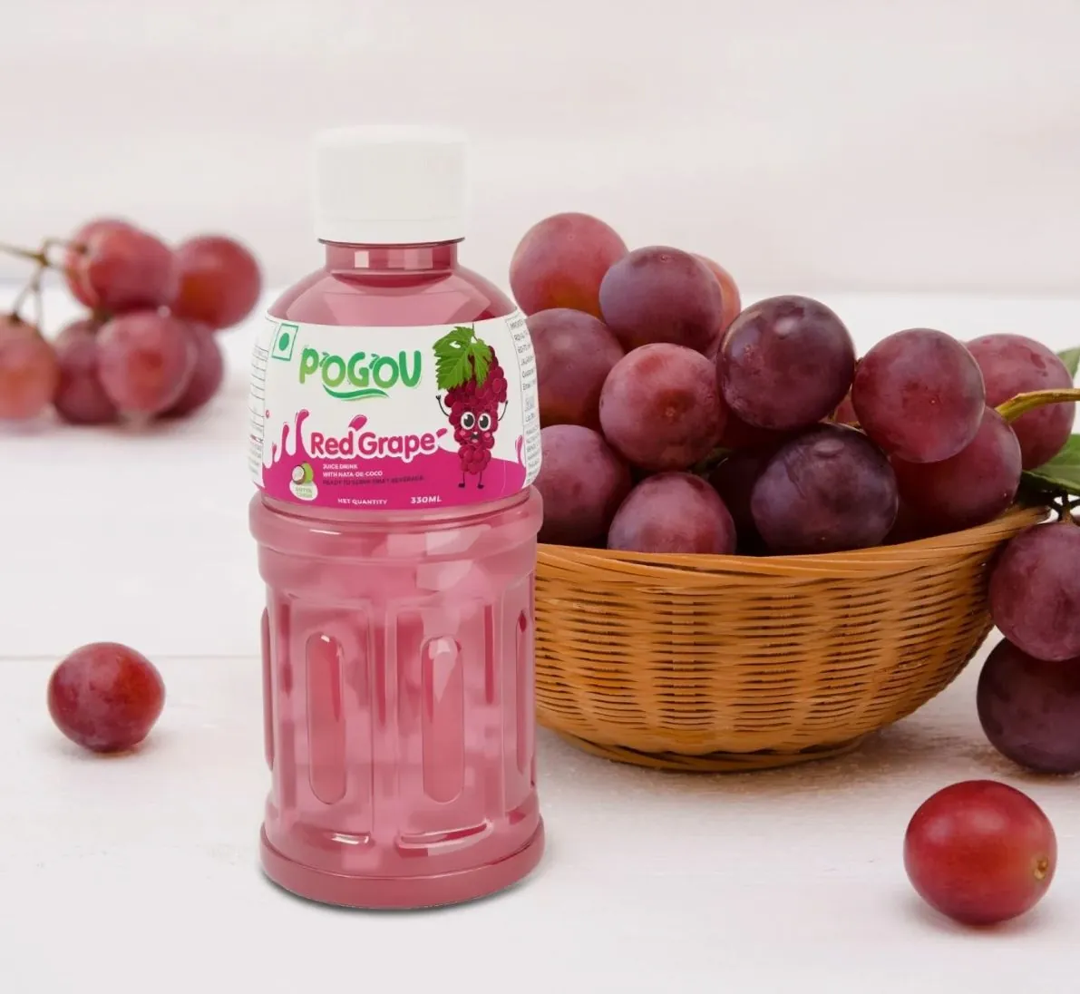 Pogou juice bottle packaging